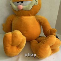 Vintage Garfield Large 27 Stuffed Animal Plush Pillow Buddies Paws Toy