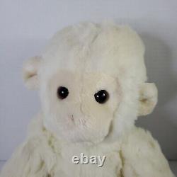 Vintage Gund Monk-kees Monkey Plush Stuffed Animal 1980 White 12 Rare SEE