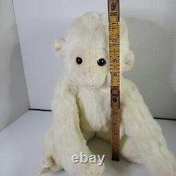 Vintage Gund Monk-kees Monkey Plush Stuffed Animal 1980 White 12 Rare SEE