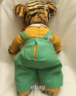Vintage Gund Rubber Face Plush Tiger Stuffed Animal 18