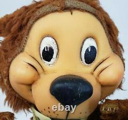 Vintage Gund Swedlin Disney Rugged Bear Stuffed Animal Rubber Face Plush Growler