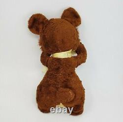 Vintage Gund Swedlin Disney Rugged Bear Stuffed Animal Rubber Face Plush Growler