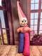 Vintage Hard Faced Clown Jester Large Plush Stuffed Animal