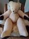 Vintage Jointed Teddy Bear Plush Huge Stuffed Animal Realistic Rare Extra Large