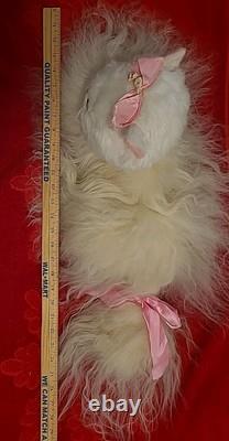 Vintage La Mar Toy Co. Persian Cat Kitten Plush Toy Fur 24 Stuffed Animal RARE