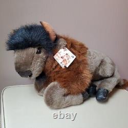 Vintage Leosco Collection for Orvis large plush stuffed animal Buffalo with tags