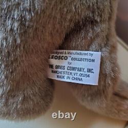 Vintage Leosco Collection for Orvis large plush stuffed animal Buffalo with tags