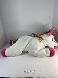 Vintage Lisa Frank 20 Markie Large Plush White Unicorn Stuffed Animal