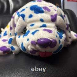 Vintage Lisa Frank Dotty Paws Plush Dog Stuffed Animal 24 Dalmatian Rainbow