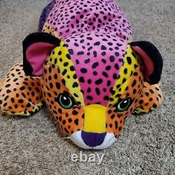 Vintage Lisa Frank Hunter Plush Cheetah Leopard Large 30 Rainbow 1998