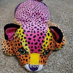 Vintage Lisa Frank Hunter Plush Cheetah Leopard Large 30 Rainbow 1998