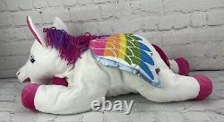 Vintage Lisa Frank Skye Rainbow Pegasus Plush Stuffed Animal Horse RARE 22