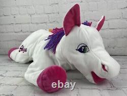 Vintage Lisa Frank Skye Rainbow Pegasus Plush Stuffed Animal Horse RARE 22