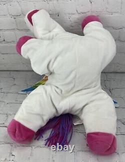 Vintage Lisa Frank Skye Rainbow Pegasus Plush Stuffed Animal Horse RARE 22