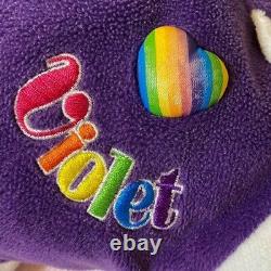 Vintage Lisa Frank Violet Dog Beanie Baby Jumbo Stuffed Animal Plush Toy 18