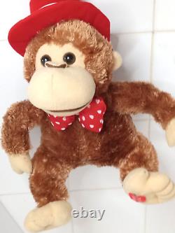 Vintage Mohair Monkey Hug & Luv Sings. Plush Stuffed Animal Far East Broker