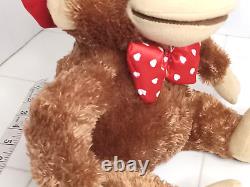 Vintage Mohair Monkey Hug & Luv Sings. Plush Stuffed Animal Far East Broker