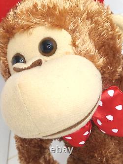 Vintage Mohair Monkey Hug & Luv Sings. Plush Stuffed Animal Far East Broker