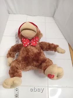 Vintage Mohair Monkey Hug & Luv Sings. Plush Stuffed Animal Far East Broker