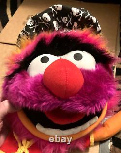 Vintage Muppets Animal Jim Henson Pirate Large 32 RARE withChains Stuffed Plush