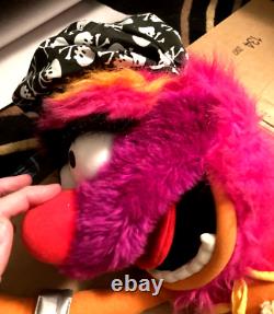 Vintage Muppets Animal Jim Henson Pirate Large 32 RARE withChains Stuffed Plush