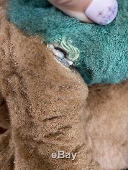 Vintage My Toy Plush Big Bad Wolf Rubber Faced Stuffed Animal Plush Rushton