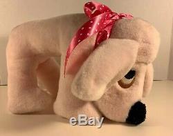 Vintage PINK MORGAN Bantam Stuffed Plush Dog Garry Moore EXCELLENT condition
