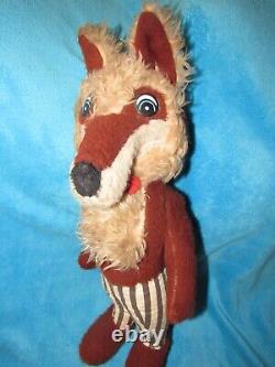 Vintage Plush Big Bad Wolf Man 21 Stuffed Animal Wolfman Rare Toy Teddy Bear