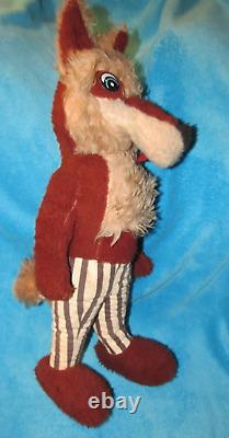 Vintage Plush Big Bad Wolf Man 21 Stuffed Animal Wolfman Rare Toy Teddy Bear