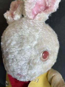 Vintage Plush Cowboy Stuffed Animal Rabbit Bunny Chaps Holster Old West