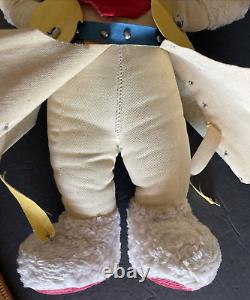 Vintage Plush Cowboy Stuffed Animal Rabbit Bunny Chaps Holster Old West