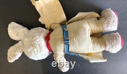 Vintage Plush Cowboy Stuffed Animal Rabbit Bunny Chaps Holster Old West