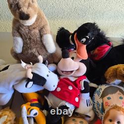 Vintage Plush Dolls Lot Stuffed Animals New and Used