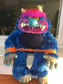 Vintage Rare 1985 Amtoy Plastic Face MY PET MONSTER Plush Doll Toy ICONIC