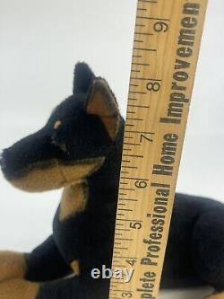 Vintage Rare 1997 Stuffins Doberman Pincher Stuffed Animal Plush Realistic