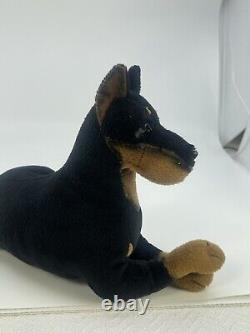 Vintage Rare 1997 Stuffins Doberman Pincher Stuffed Animal Plush Realistic