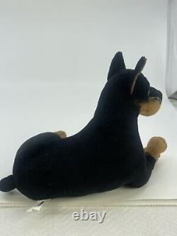 Vintage Rare 1997 Stuffins Doberman Pincher Stuffed Animal Plush Realistic