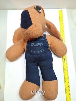 Vintage Rare Animal Fair 1970s Clem Plush Stuffed Dog Large Jumbo 24