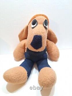 Vintage Rare Animal Fair 1970s Clem Plush Stuffed Dog Large Jumbo 24