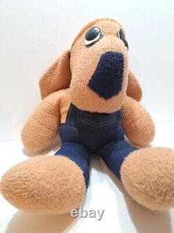 Vintage Rare Animal Fair 1970s Clem Plush Stuffed Dog Large Jumbo 24