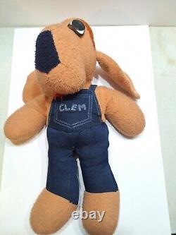 Vintage Rare Animal Fair 1970s Clem Plush Stuffed Dog Large Jumbo 24