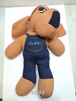 Vintage Rare Animal Fair 1970s Clem Plush Stuffed Dog Large Jumbo 24