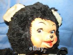 Vintage Rare Giant Huge 32 Plush Rubber Face Panda Teddy Bear Rushton Gund Nice