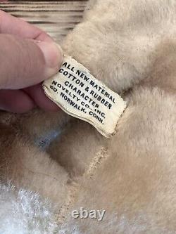 Vintage Rare Plush Siamese Cat Mohair Stuffed Animal Rhinestone Eyes MCM Kitschy