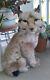 Vintage Realistic Life Like Lynx Bob Cat Stuffed Animal Plush Handcrafted Italy