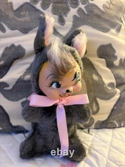 Vintage Rubber Face Plush Chipmunk Mexico 80's Nostalgia