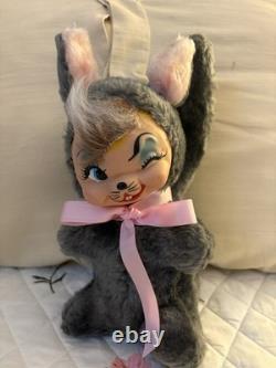 Vintage Rubber Face Plush Chipmunk Mexico 80's Nostalgia