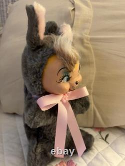 Vintage Rubber Face Plush Chipmunk Mexico 80's Nostalgia