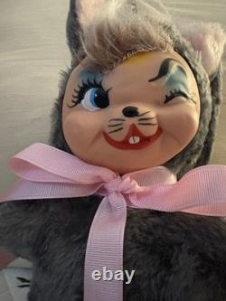 Vintage Rubber Face Plush Chipmunk Mexico 80's Nostalgia