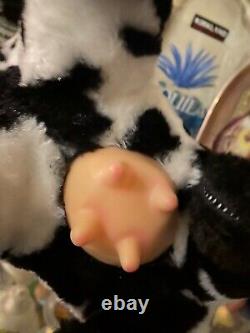 Vintage Rubber Face Plush Dairy Cow